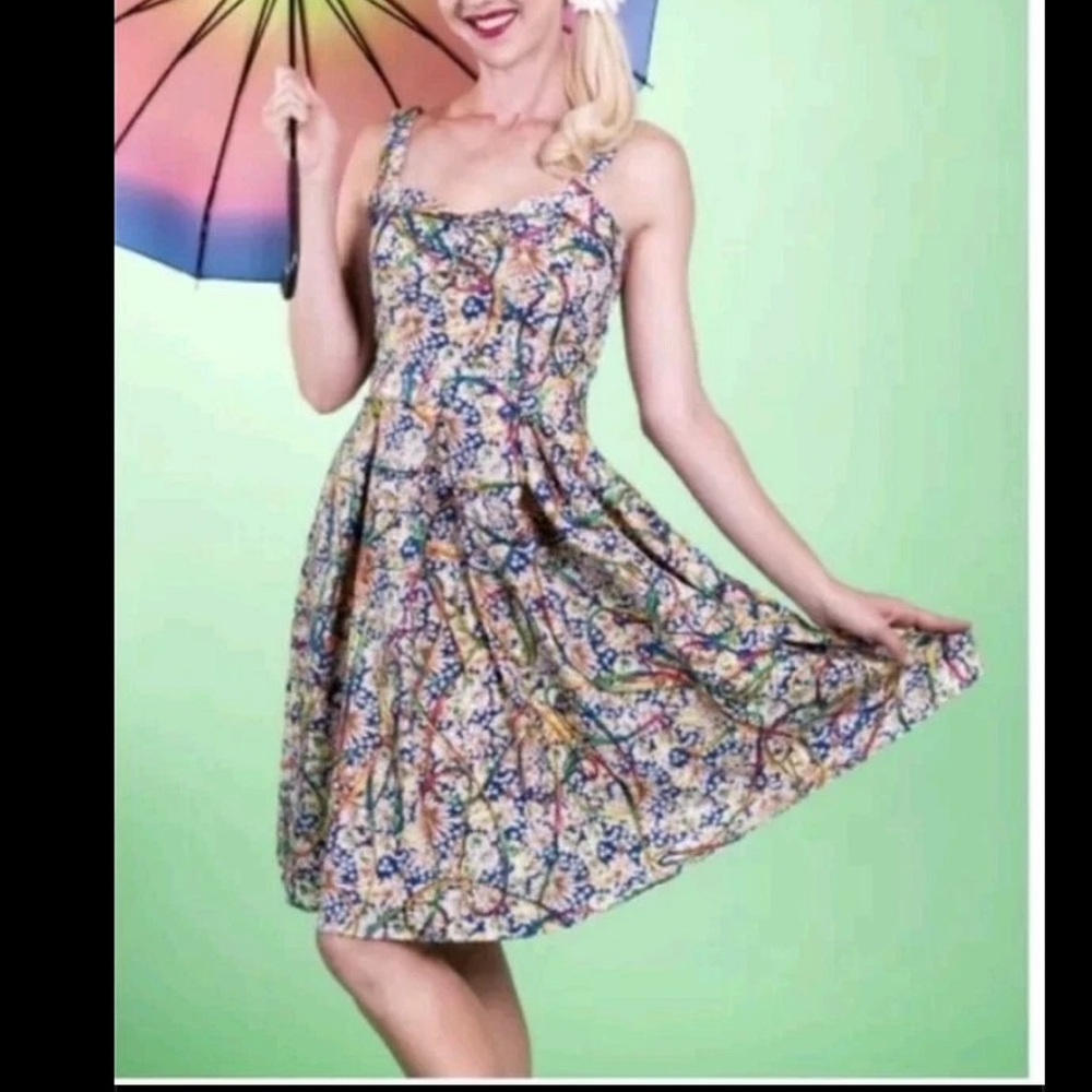 Tatyana Prismatic Flair Dress, Multi, Small, EUC - Picture 2 of 14